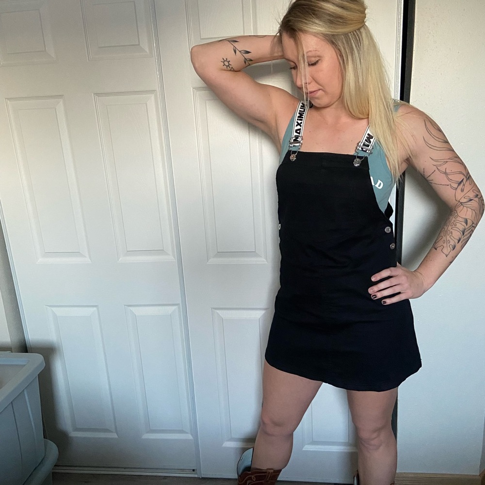 Black coverall dress